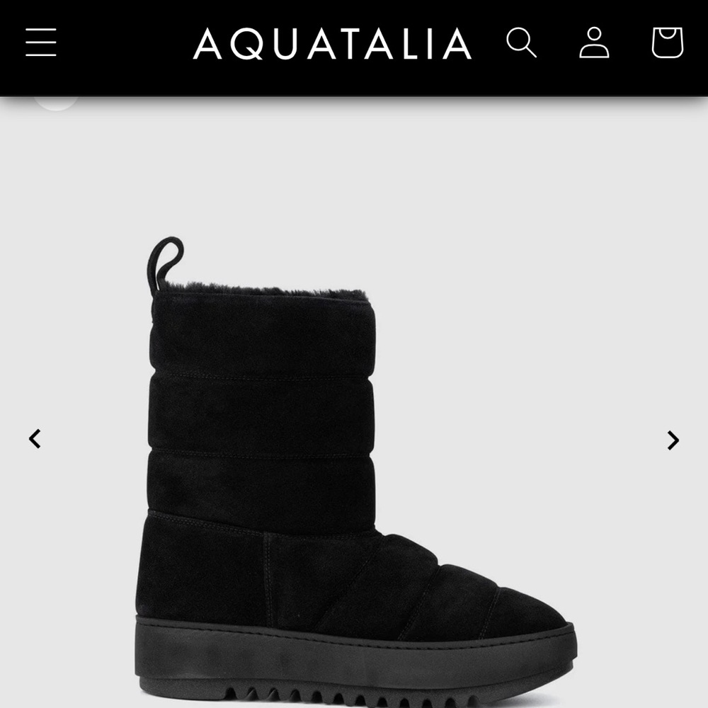 Aquatalia Alcee black boots size 9.5
